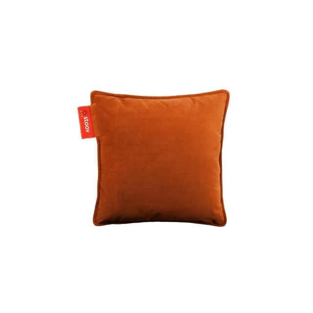 Ploov | 45x45 Velvet - Cinnamon Orange