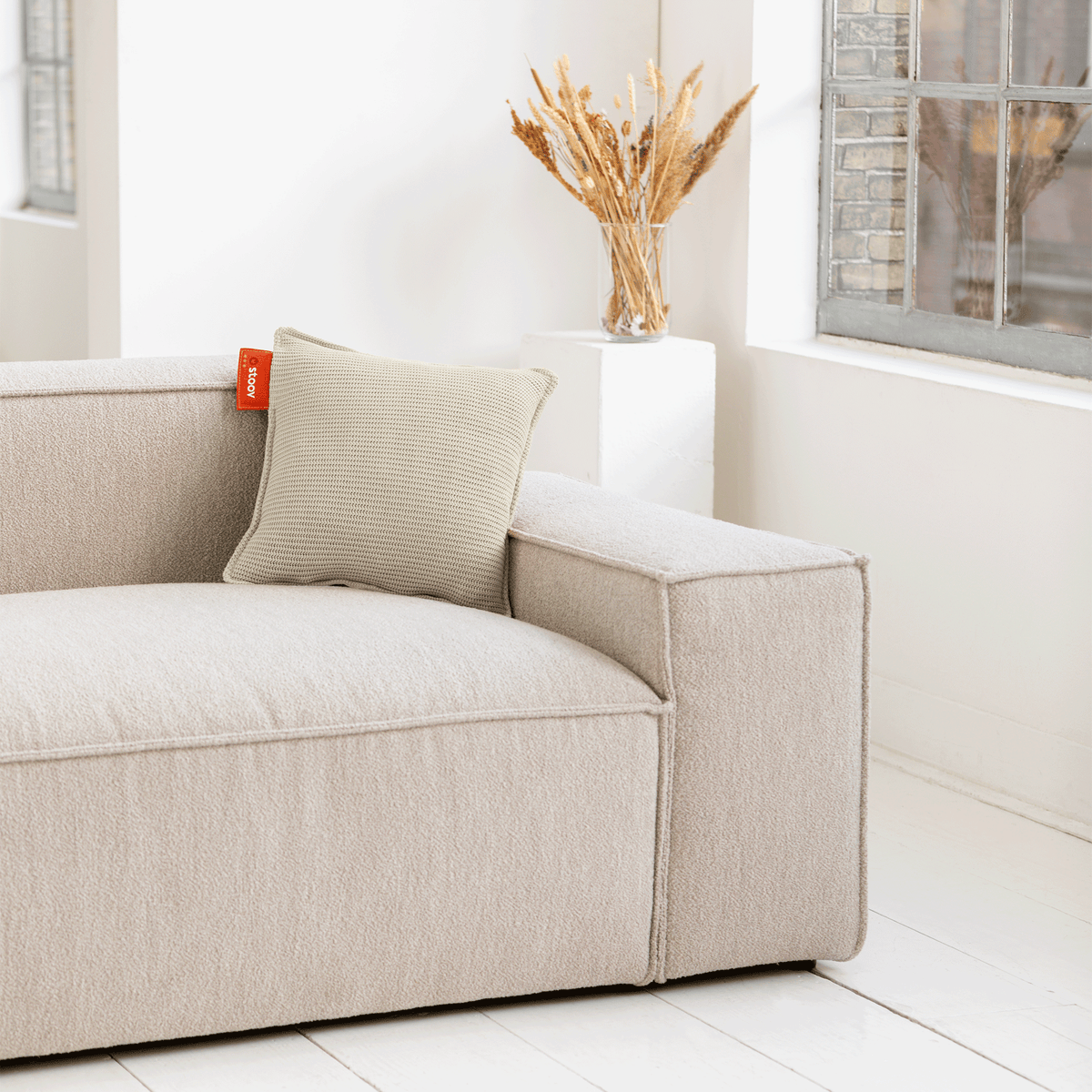Ploov | 45x45 Knitted Sandbeige
